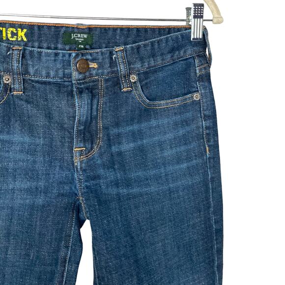 J.Crew Womens Matchstick Slim Straight Med Wash Jeans Distressed Denim Size 27R - Picture 15 of 16